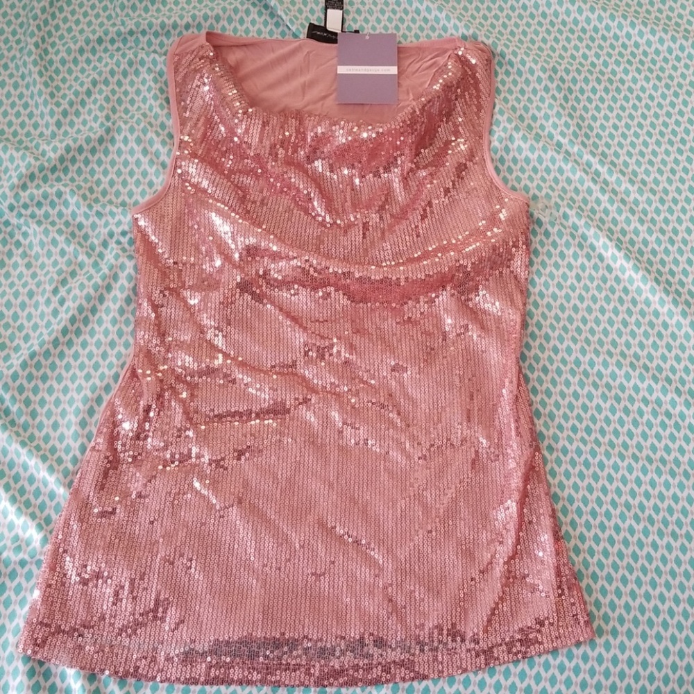 Rose gold Cable & Gage tank size med